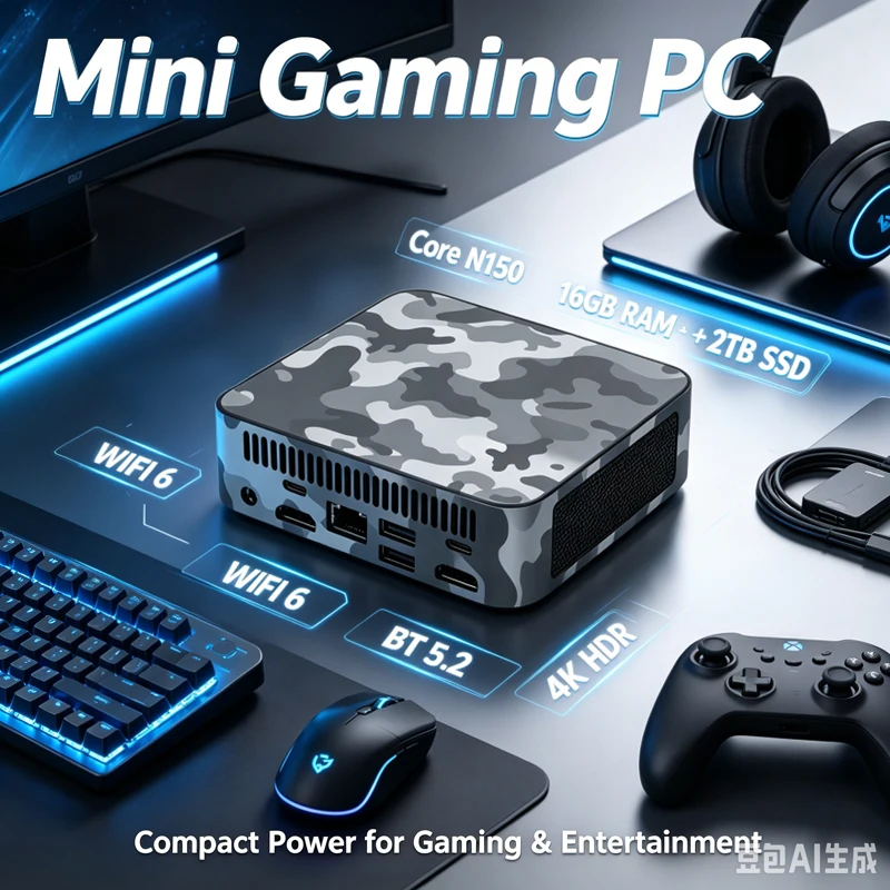 Pc Gaming Editing - Core N150 Polar White Camo Mini