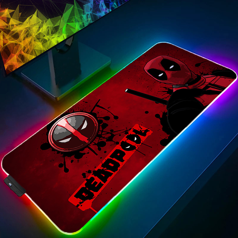 Rgb Keyboard Wrist Rest - LED Mouse Pad Gaming Backlight Lock