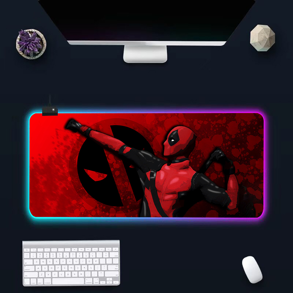 Rgb Keyboard Wrist Rest - Funny red immortal warrior RGB Pc