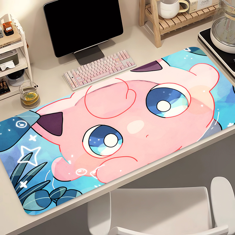 Pc Gaming Anime - Anime Mouse Pad 90x40cm Pokemon Jigglypuff