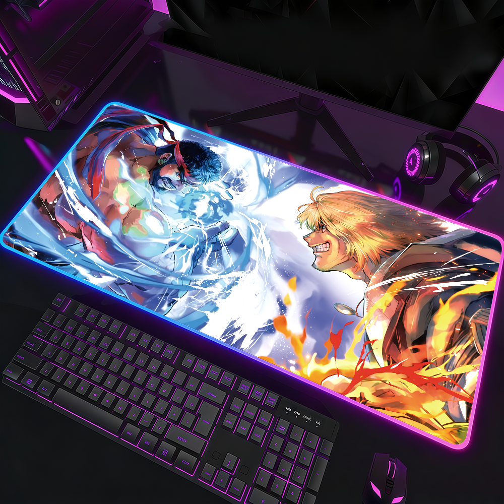 Rgb Keyboard Wrist Rest - Game Mouse Pad Waterproof RGB LED