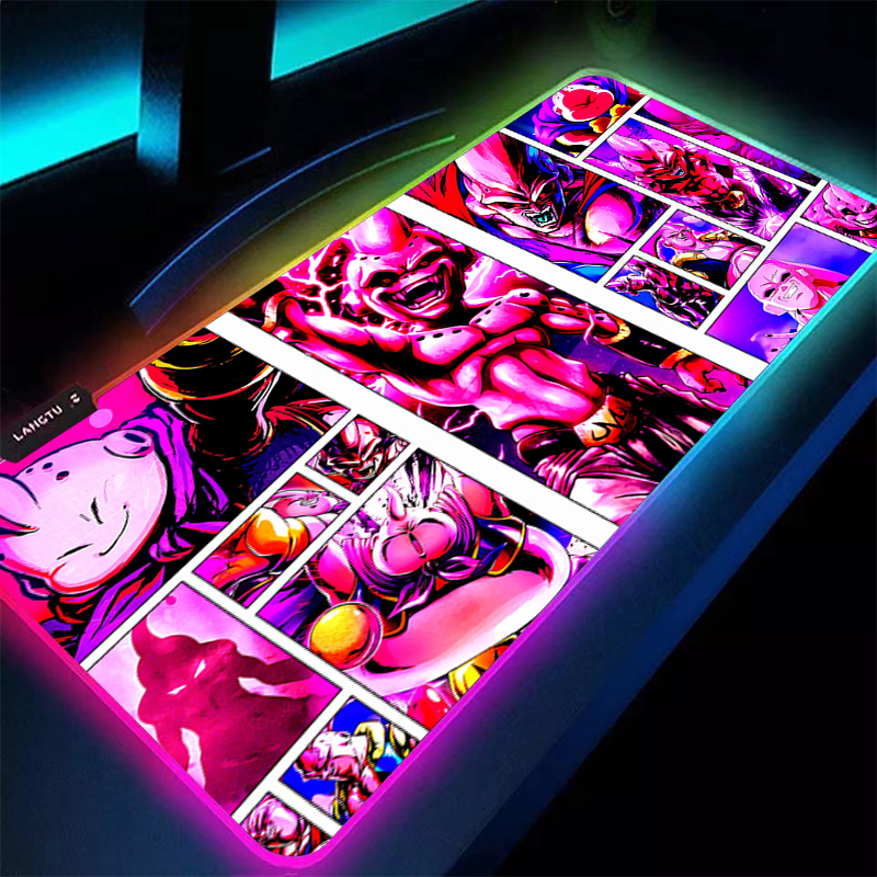 Rgb Keyboard Wrist Rest - RGB Mouse Pad 90x40cm DBZ Dragon