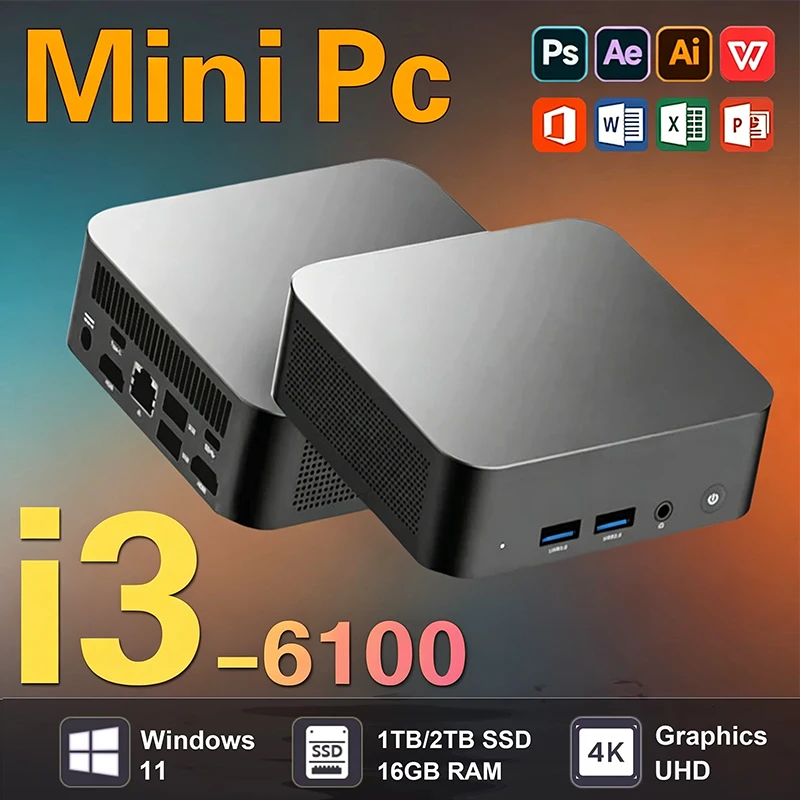2026 Mini PC Intel Core i3-610 - Pc Gaming Portable 评论和价格