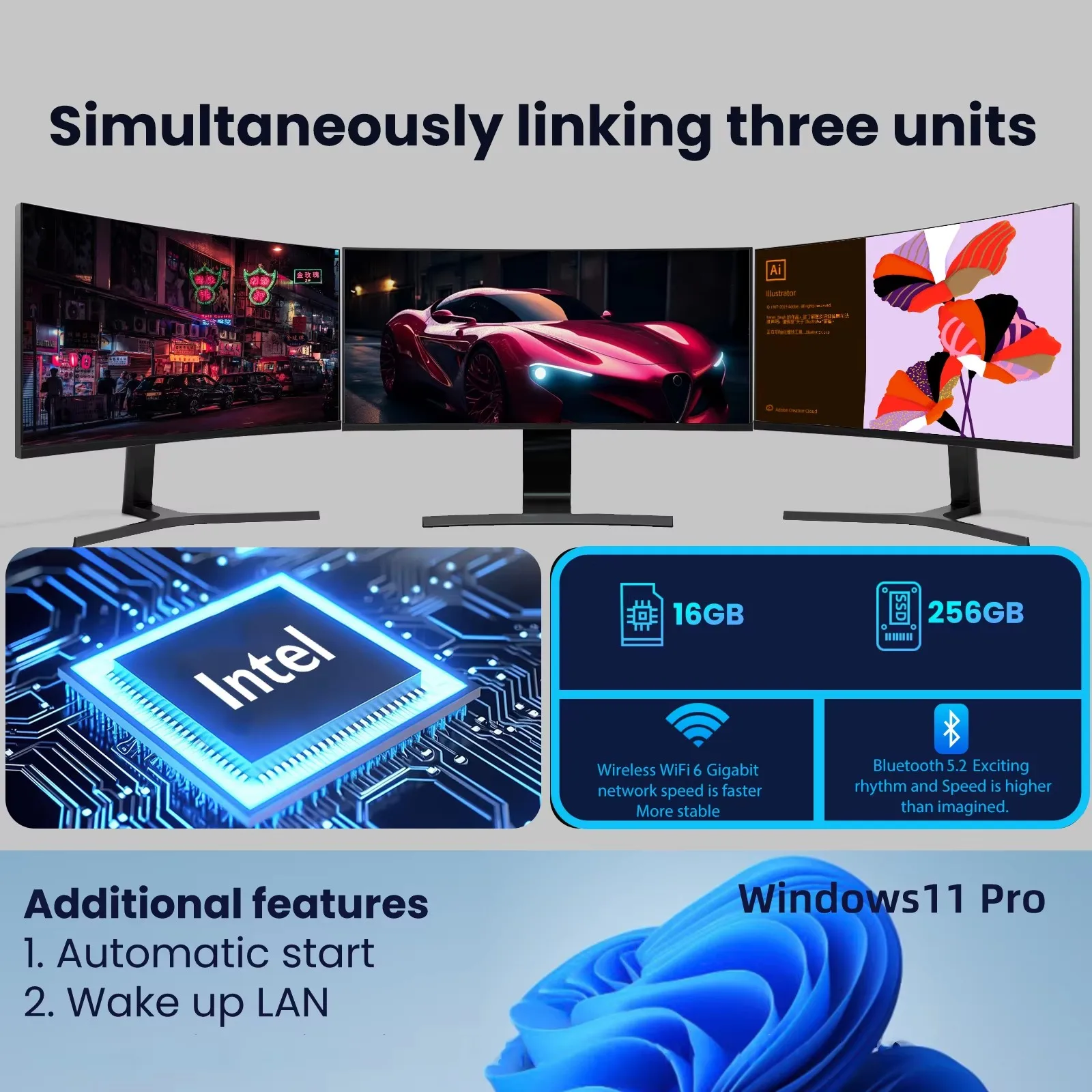 2026 Mini PC Intel Core i3-610 - Pc Gaming Portable 评论和价格