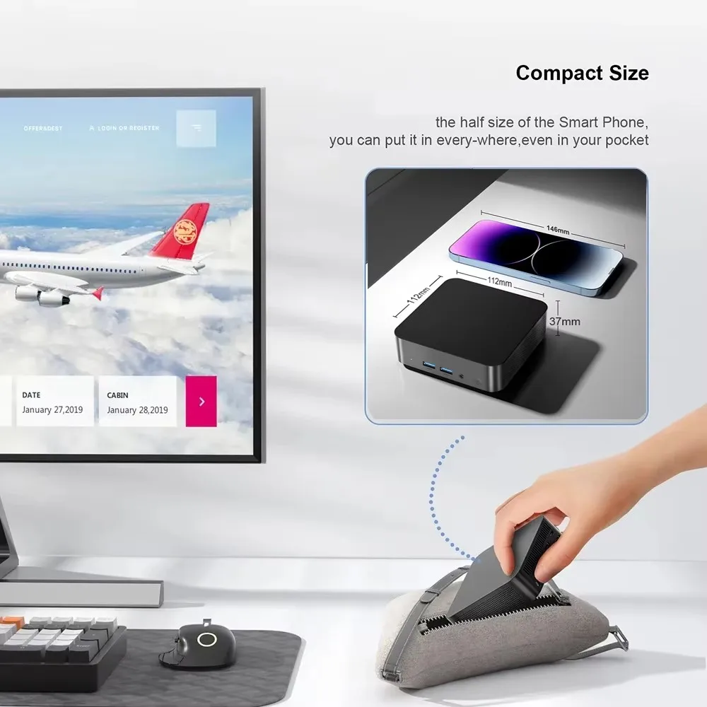 2026 Mini PC Intel Core i3-610 - Pc Gaming Portable 评论和价格
