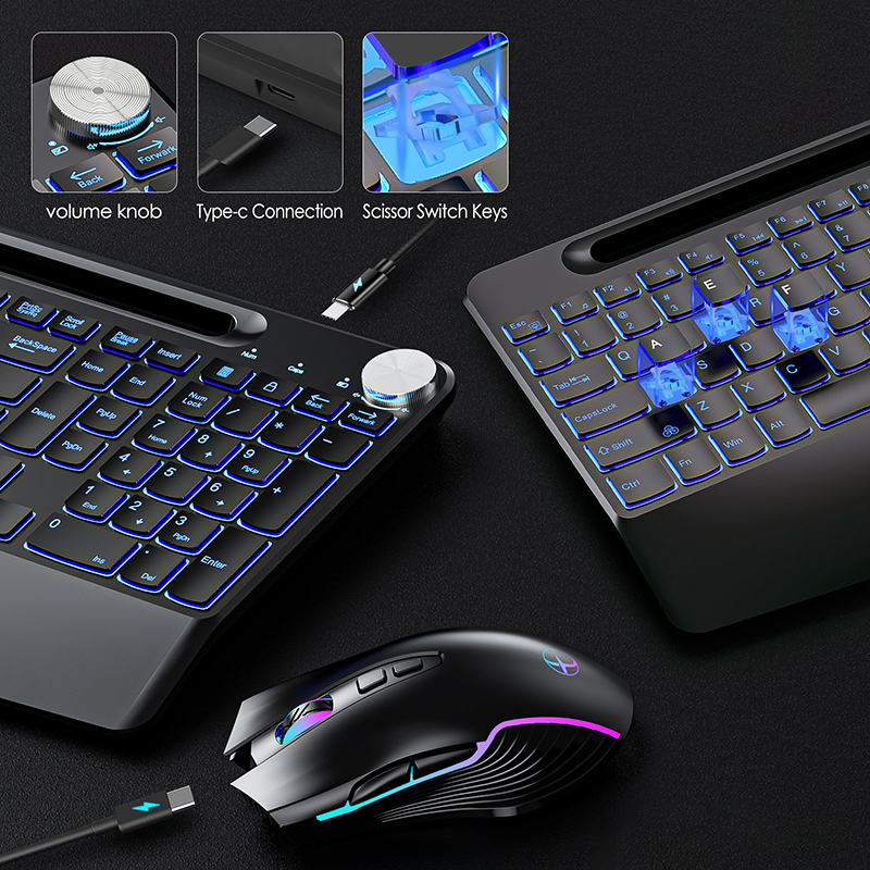 2.4G&Type-C Wireless Keyboard  - Rgb Keyboard Wrist Rest 评论和价格