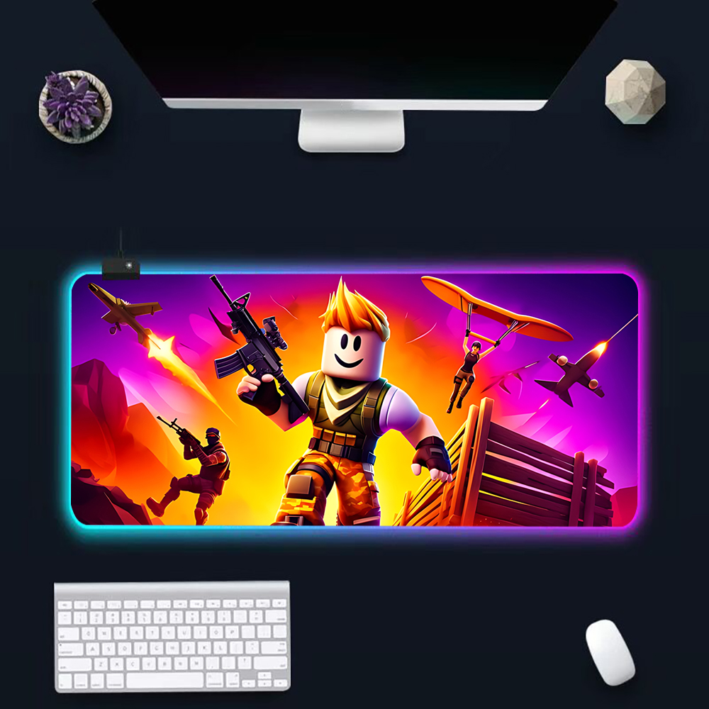 Hot game R-robloxs Cartoon RGB - Rgb Keyboard Wrist Rest 评论和价格