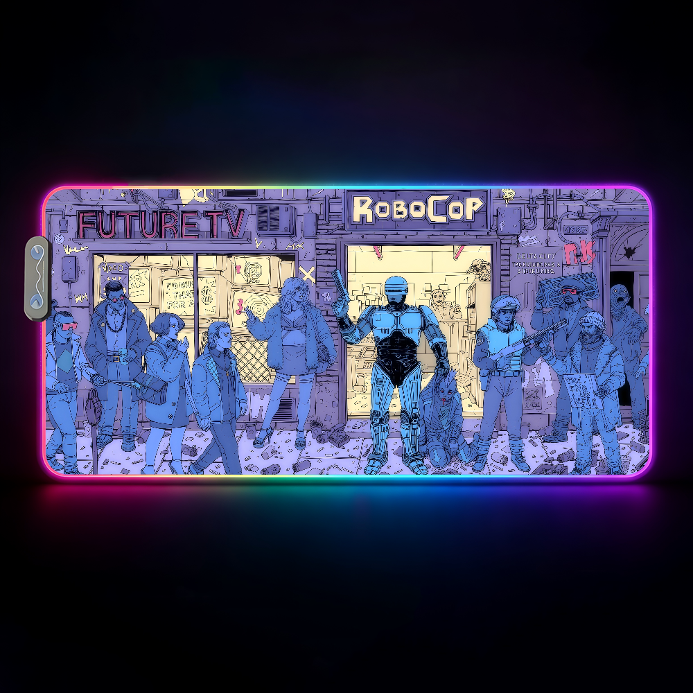 Movie R-Robocop   Mouse Pad Wa - Rgb Keyboard Wrist Rest 评论和价格