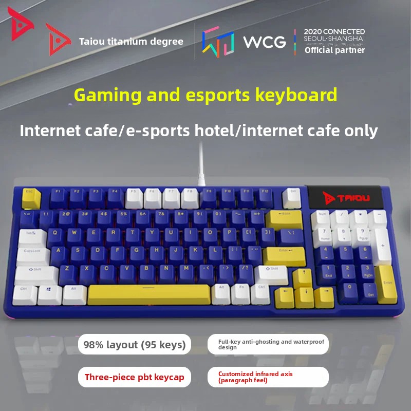 TAIDU K950 Wired Keyboard 95Ke - Pc Gaming Cafe 评论和价格