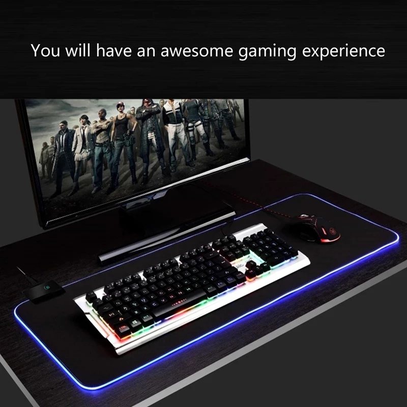 LED Light Mousepad RGB Keyboar - Rgb Keyboard Wrist Rest 评论和价格