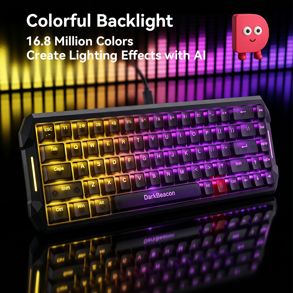 DarkBeacon 65% Gaming Keyboard - Pc Gaming Editing 评论和价格