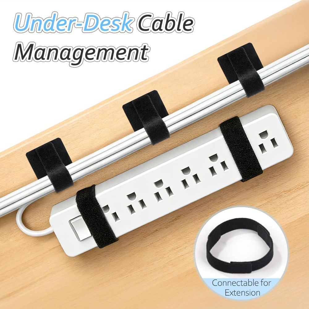 4-28Sets Self-Adhesive Ties Re - Cable Management Sleeve 评论和价格