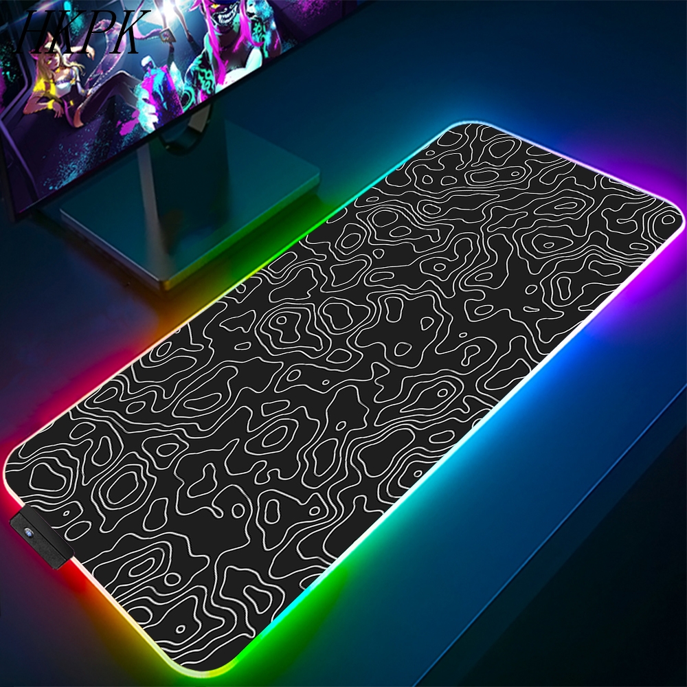 90x40cm Black And White Line R - Rgb Keyboard Wrist Rest 评论和价格