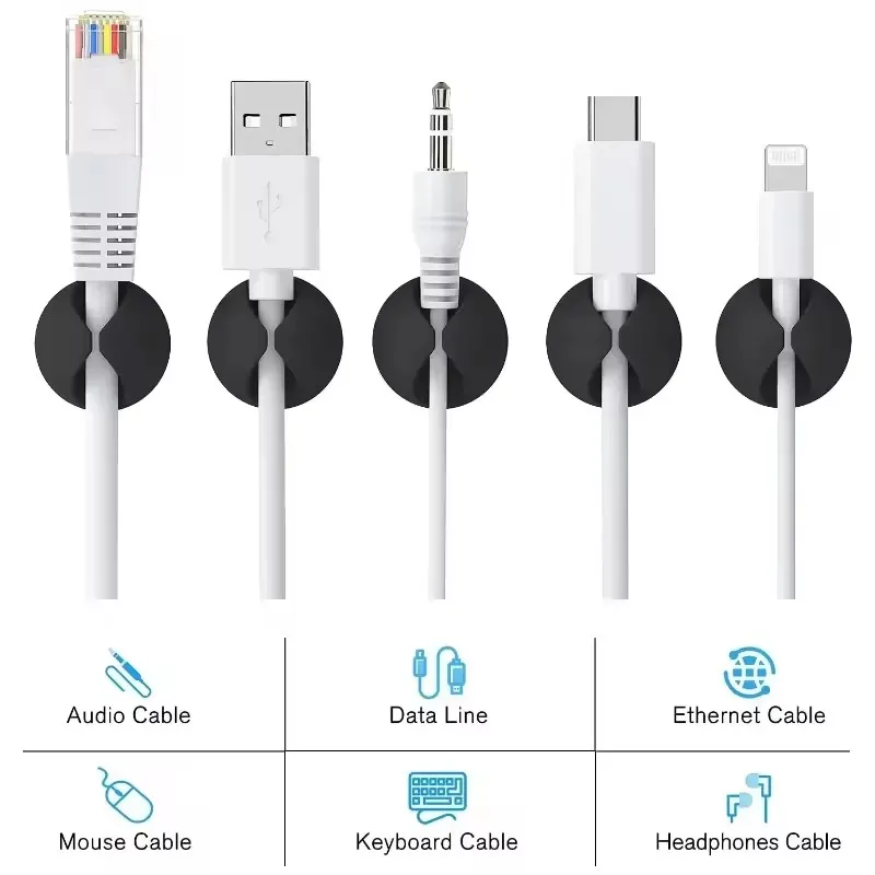 Cable Clips Phone Cord Holder  - Cable Management Sleeve 评论和价格