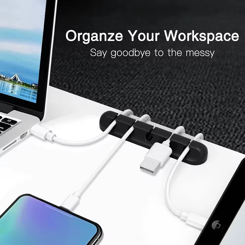 Silicone USB Cable Clip Winder - Cable Management Sleeve 评论和价格