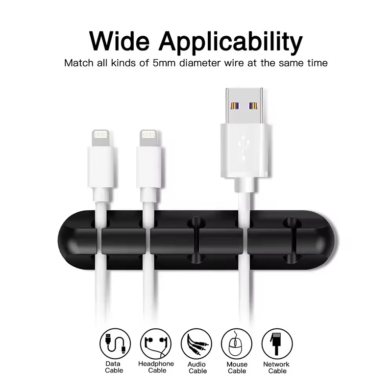 Silicone USB Cable Clip Winder - Cable Management Sleeve 评论和价格