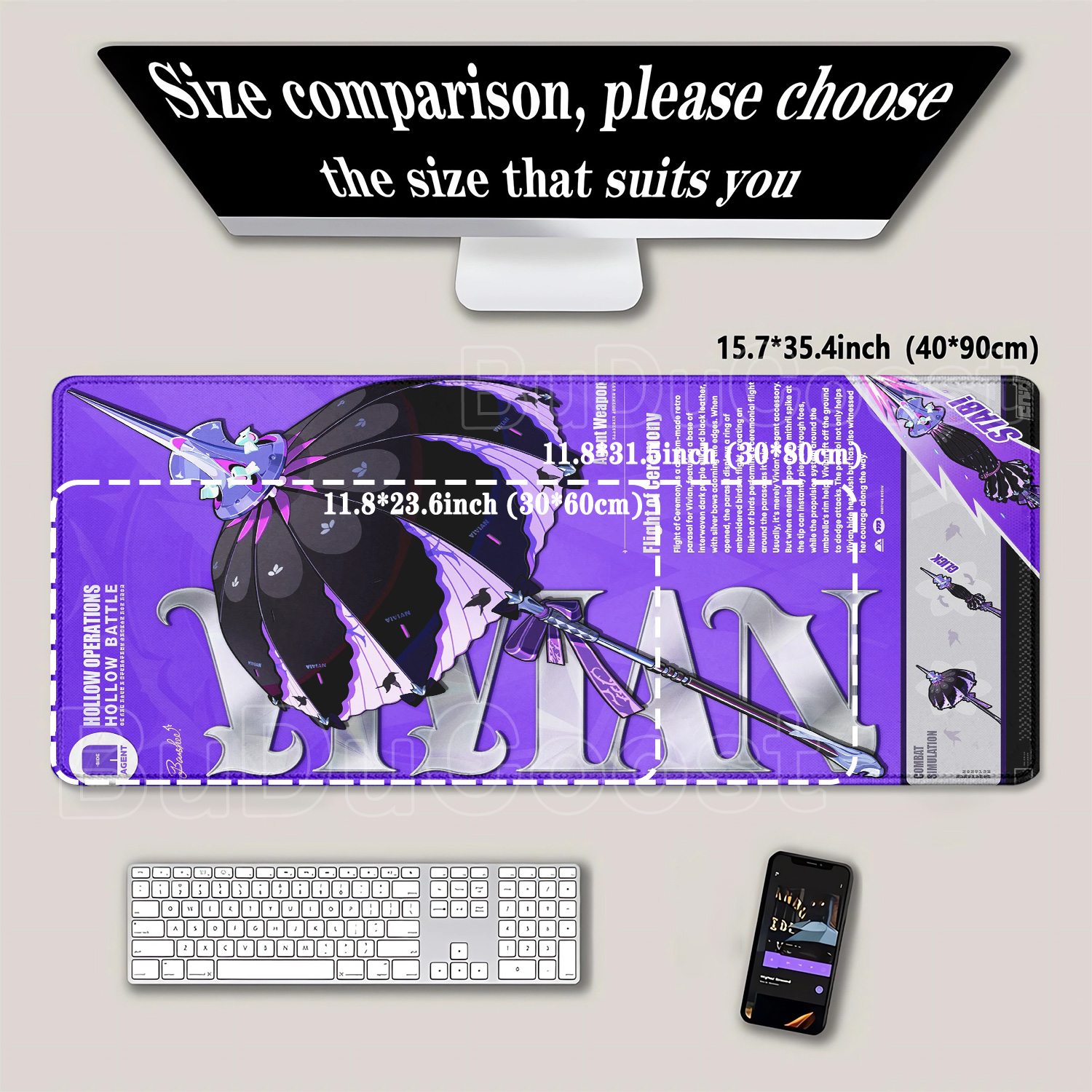 Mouse Pad HD Printing Zenless  - Pc Gaming Zone 评论和价格