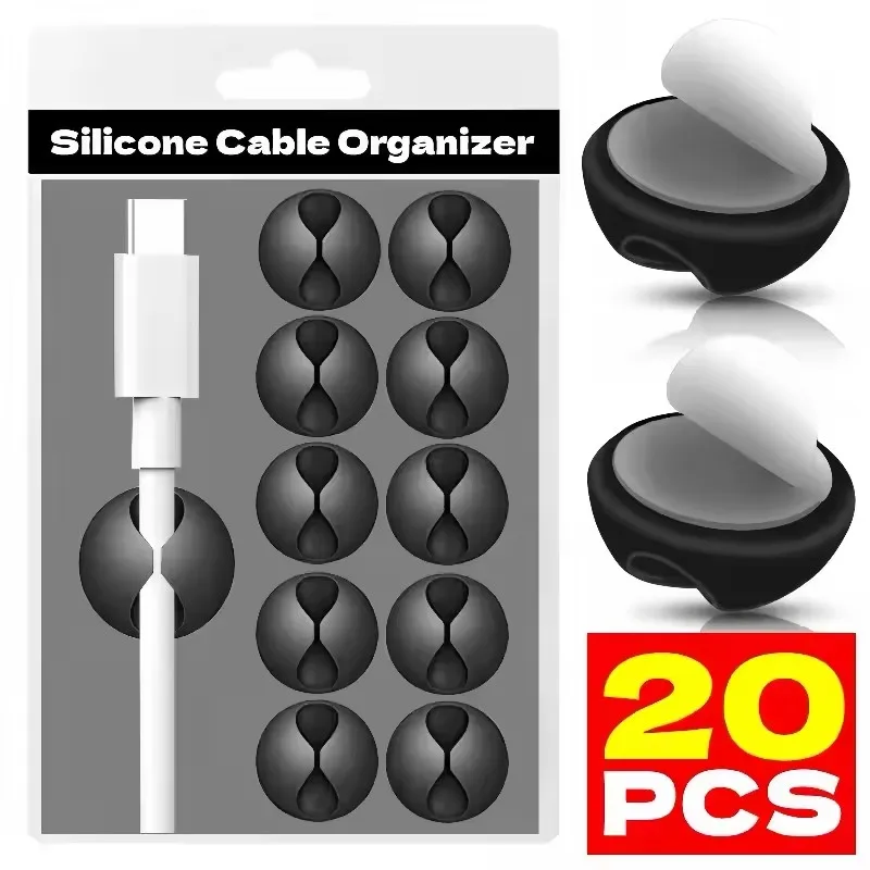 Cable Clips Phone Cord Holder  - Cable Management Sleeve 评论和价格