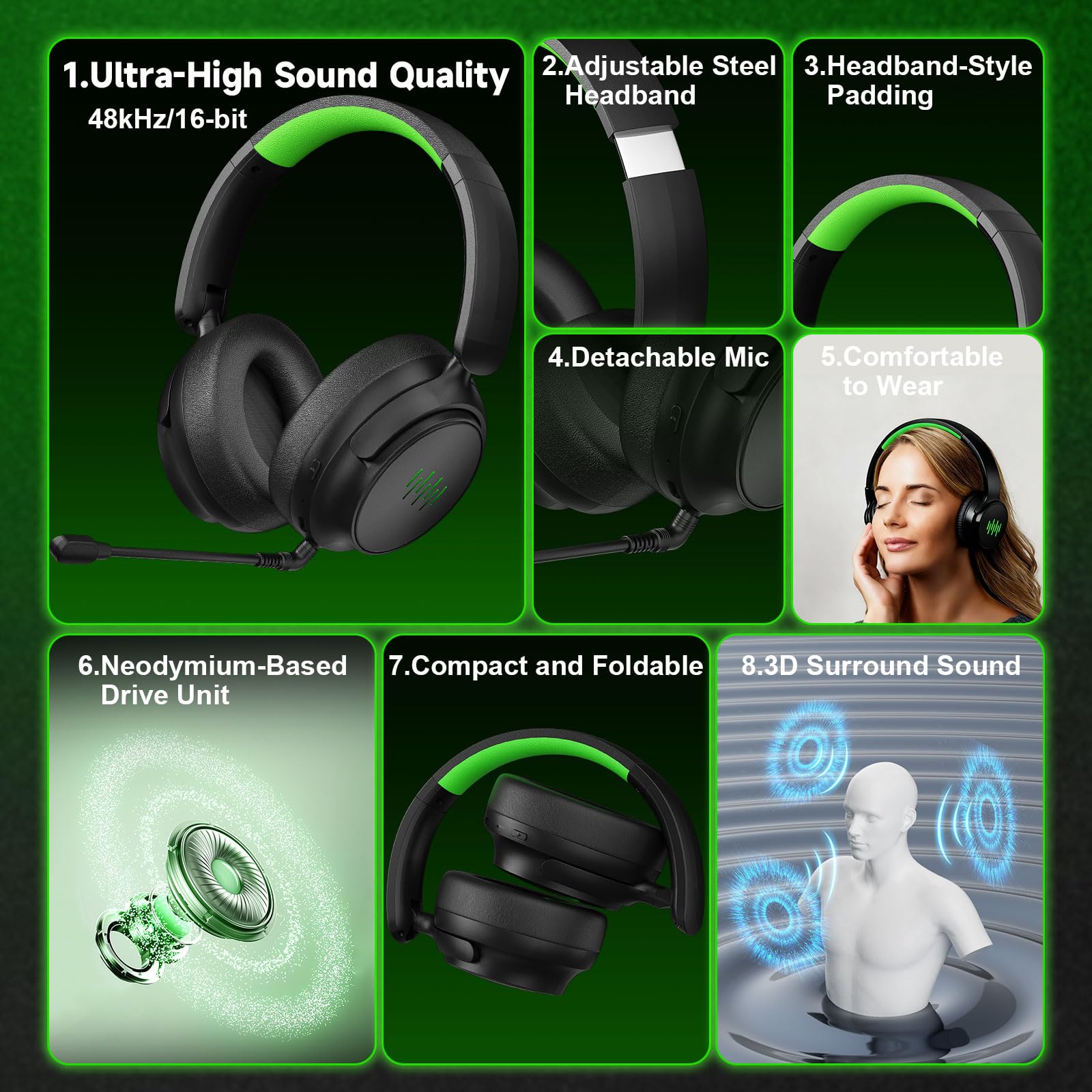 Wireless Gaming Headset for Xb - Pc Gaming X3D 评论和价格