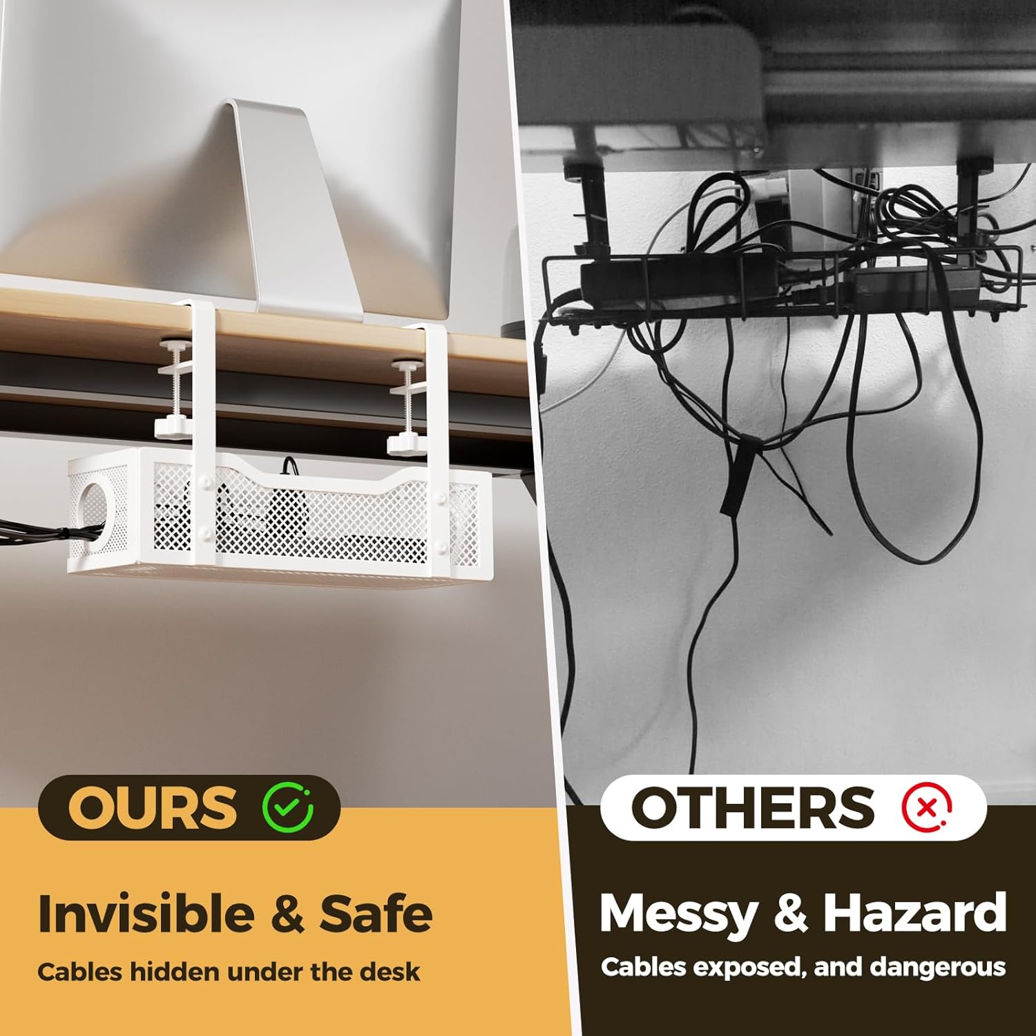 Under Desk Cable Management Tr - Cable Management Sleeve 评论和价格