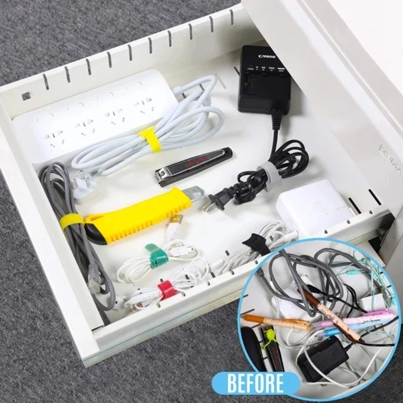 10/30/50PCS USB Cable Organize - Cable Management Sleeve 评论和价格
