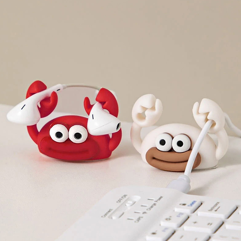 Cartoon Crab Cable Holder Desk - Cable Management Sleeve 评论和价格