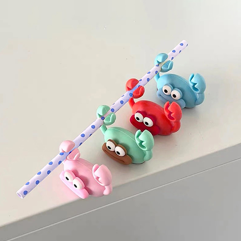 Cartoon Crab Cable Holder Desk - Cable Management Sleeve 评论和价格